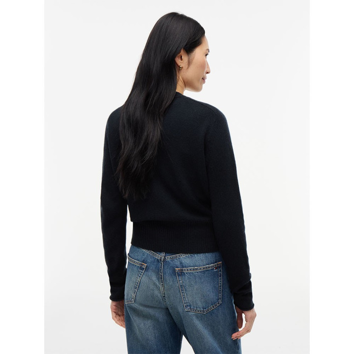 Tommy Hilfiger Cardigan Soft Wool 100% Lana Nero Donna