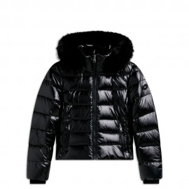 Tommy Hilfiger Piumino Corto Gloss Nero Donna