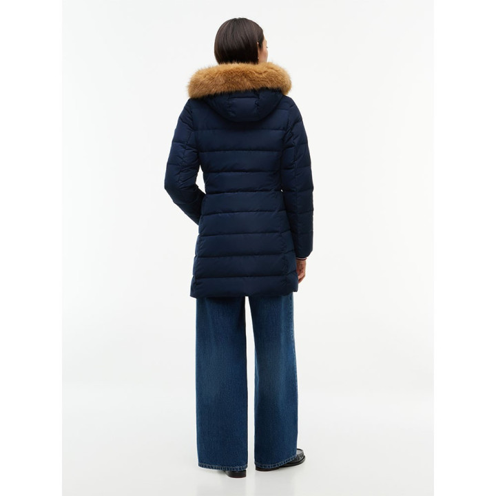 Tommy Hilfiger Piumino Lungo Down Heritage Tyra Blu Donna