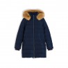Tommy Hilfiger Piumino Lungo Down Heritage Tyra Blu Donna