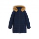 Tommy Hilfiger Piumino Lungo Down Heritage Tyra Blu Donna