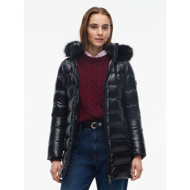 Tommy Hilfiger Piumino Glossy Down Coat Nero Donna