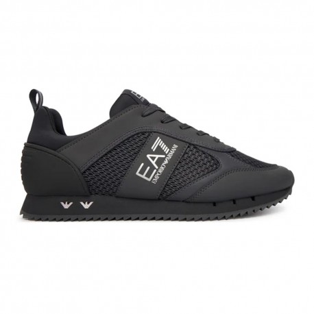 Ea7 Nero&Bianco Laces Antracite Argento - Sneakers Uomo