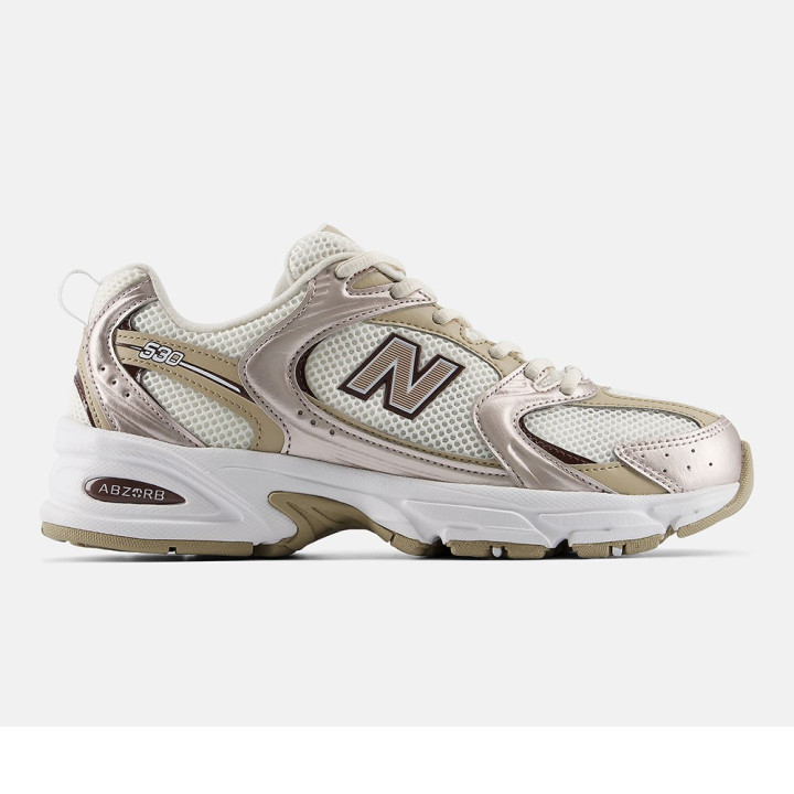 New Balance 530 Mesh Bianco Oro - Sneakers Donna