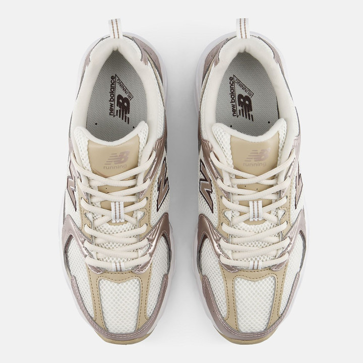 New Balance 530 Mesh Bianco Oro - Sneakers Donna