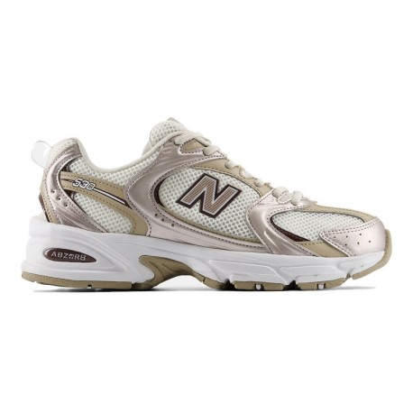 New Balance 530 Mesh Bianco Oro - Sneakers Donna