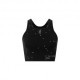 On Performance Crop Lumos Nero Eclipse Donna