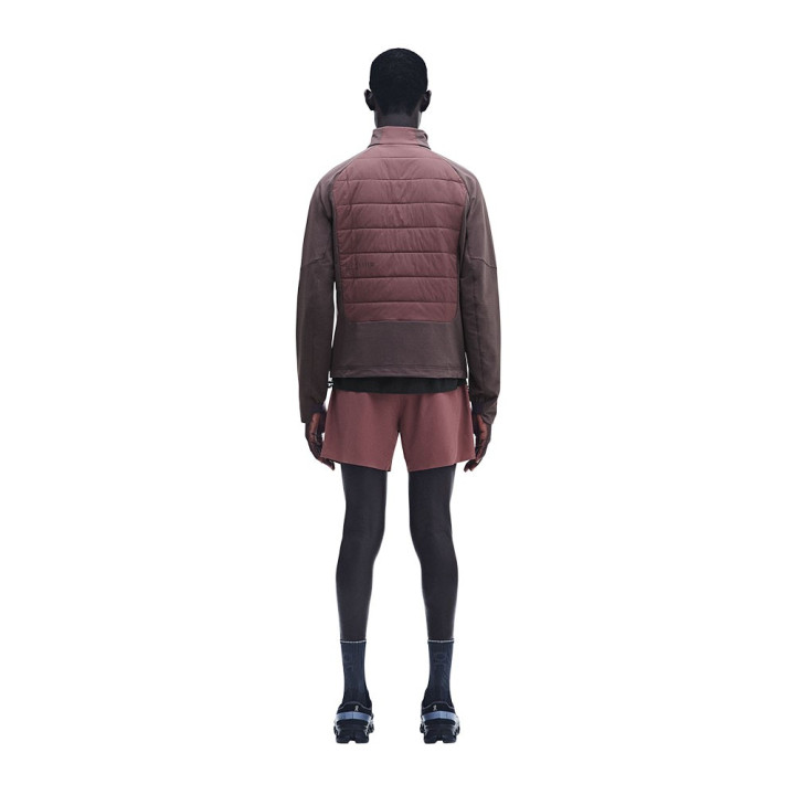 On Giacca Running Weather Hybrid Mulberry Barberry Uomo
