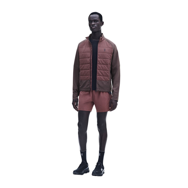 On Giacca Running Weather Hybrid Mulberry Barberry Uomo
