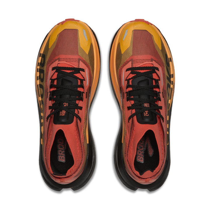 Brooks Cascadia Elite Tigerlily Nero Arancio - Scarpe Trail Running Uomo