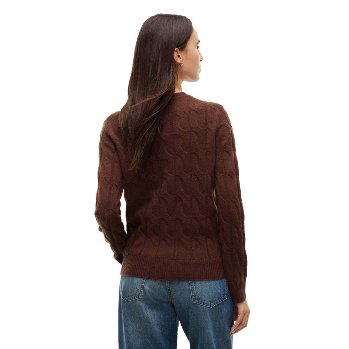 Tommy Hilfiger Soft Wool Cable 100% Lana Moro Donna