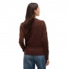 Tommy Hilfiger Soft Wool Cable 100% Lana Moro Donna