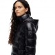 Tommy Hilfiger Piumino Corto Gloss Nero Donna