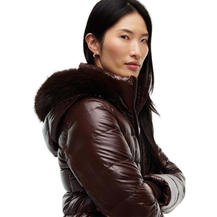 Tommy Hilfiger Piumino Corto Gloss Moro Donna