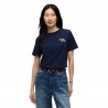 Tommy Hilfiger T-Shirt Script New Reg Blu Donna