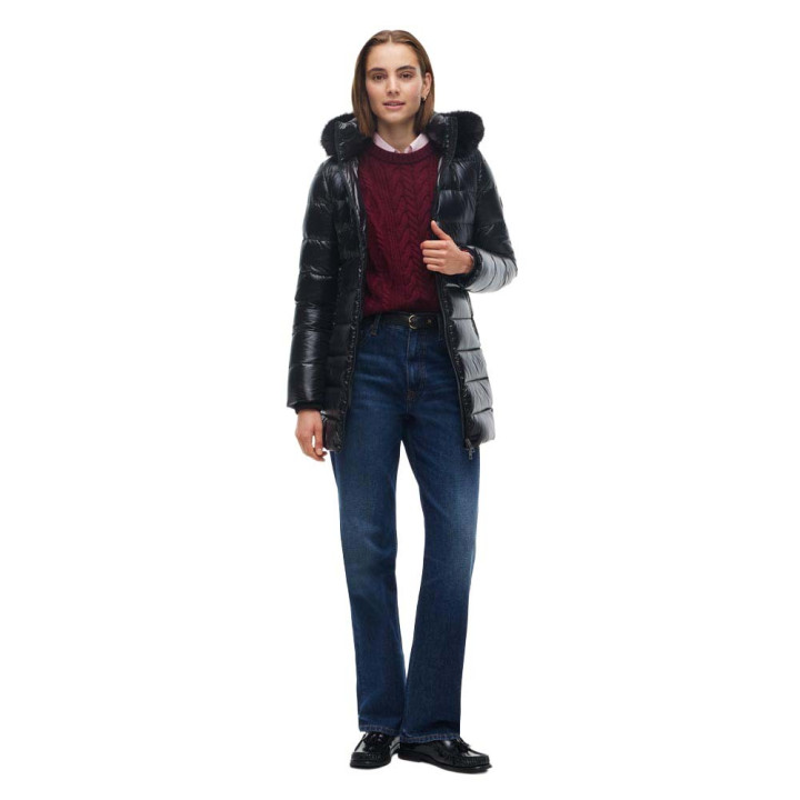 Tommy Hilfiger Piumino Glossy Down Coat Nero Donna