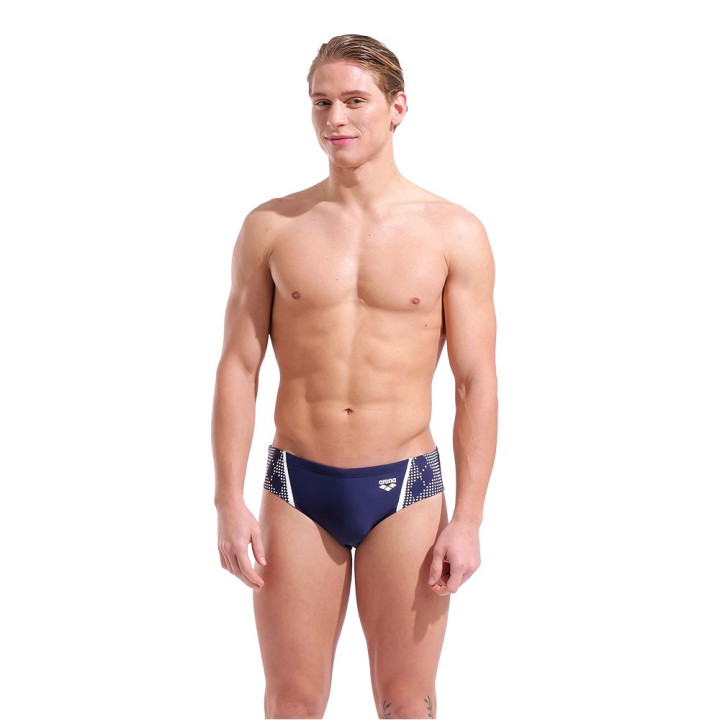 Arena Costume Piscina Slip Graphic Navy Bianco Uomo