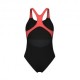 Arena Costume Piscina Lily Con Reggiseno Interno Nero Corallo Donna