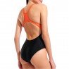 Arena Costume Piscina Lily Con Reggiseno Interno Nero Corallo Donna