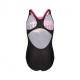 Arena Costume Piscina Paint Nero Rosa Bambina