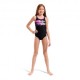 Arena Costume Piscina Paint Nero Rosa Bambina