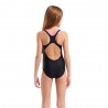 Arena Costume Piscina Paint Nero Rosa Bambina