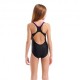 Arena Costume Piscina Paint Nero Rosa Bambina