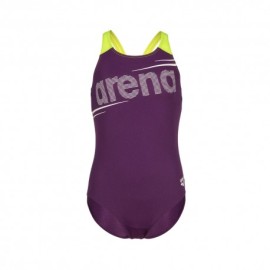 Arena Costume Piscina Bold Viola Lime Bambina