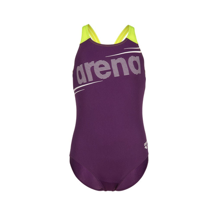 Arena Costume Piscina Bold Viola Lime Bambina