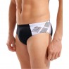 Arena Costume Piscina Slip Printed Splice Nero Bianco Uomo