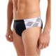 Arena Costume Piscina Slip Printed Splice Nero Bianco Uomo