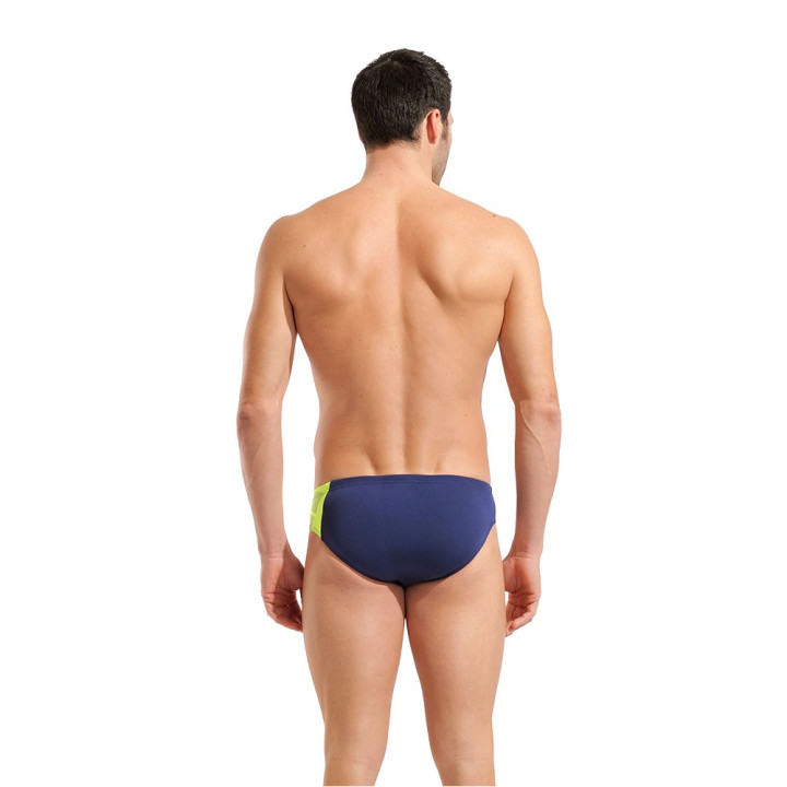 Arena Costume Piscina Slip Printed Splice Navy Lime Uomo