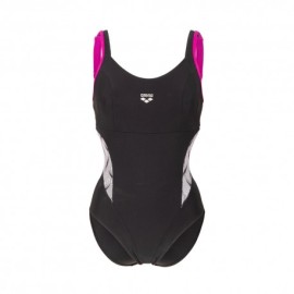 Arena Costume Piscina Supportato Ada Nero Bianco Donna
