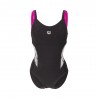 Arena Costume Piscina Supportato Ada Nero Bianco Donna