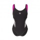 Arena Costume Piscina Supportato Ada Nero Bianco Donna