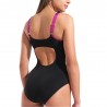 Arena Costume Piscina Supportato Ada Nero Bianco Donna