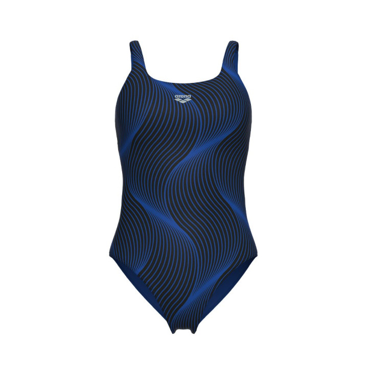 Arena Costume Piscina Supportato Ada Wing Back Blu Multi Donna