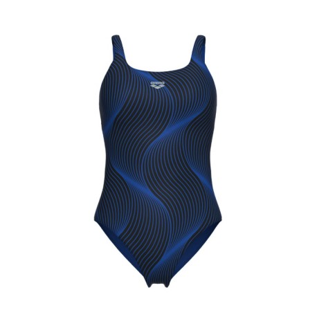 Arena Costume Piscina Supportato Ada Wing Back Blu Multi Donna