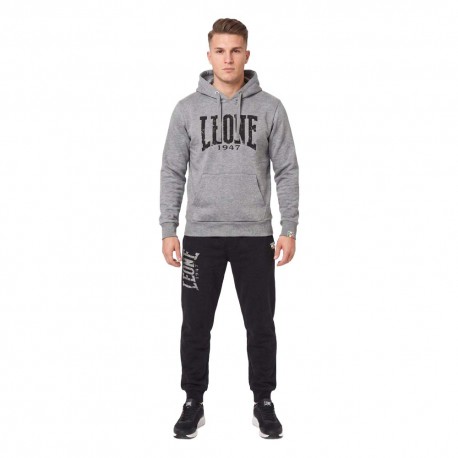 Leone Tuta Sportiva Big Logo Iconic Vintage Grigio Uomo