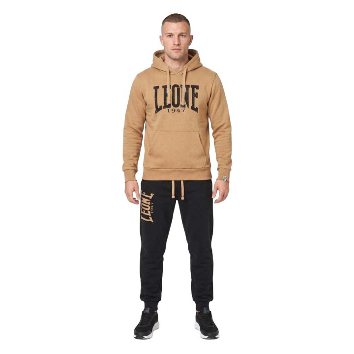 Leone Tuta Sportiva Big Logo Iconic Vintage Beige Uomo