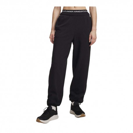 Under Armour Pantaloni Icon Flc Nero Donna