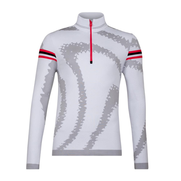 Newland Maglia Sci Collo Ax Bianco Pearl Grigio Uomo