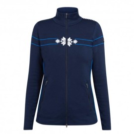 Newland Maglia Sci Bella Full Zip Navy Bianco Donna