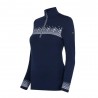 Newland Maglia Sci Collo Emmy Navy Bianco Donna