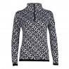 Newland Maglia Sci Collo Alodia Nero Bianco Donna