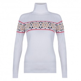 Newland Maglia Sci Turtleneck Henriette Bianco Biscuit Donna