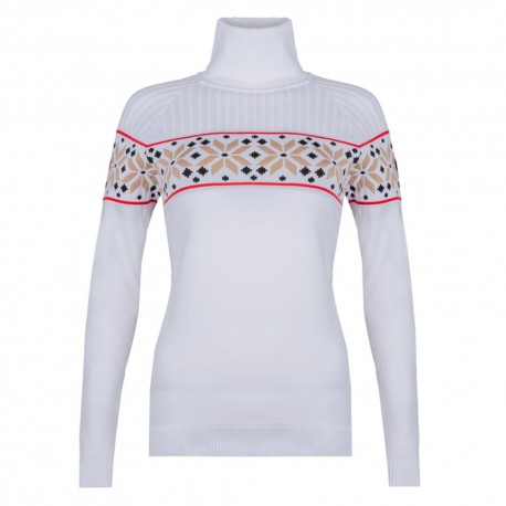 Newland Maglia Sci Turtleneck Henriette Bianco Biscuit Donna