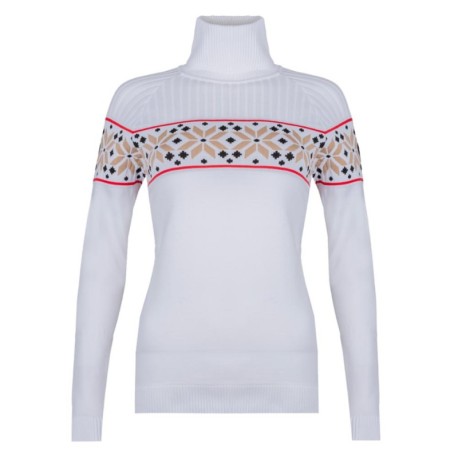 Newland Maglia Sci Turtleneck Henriette Bianco Biscuit Donna