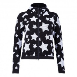 Newland Maglia Sci Pic Blanc Full Zip Nero Bianco Donna