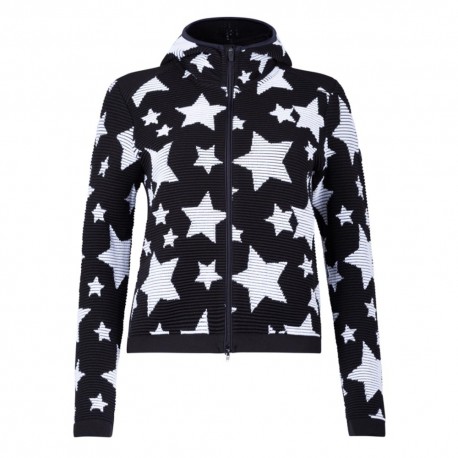 Newland Maglia Sci Pic Blanc Full Zip Nero Bianco Donna